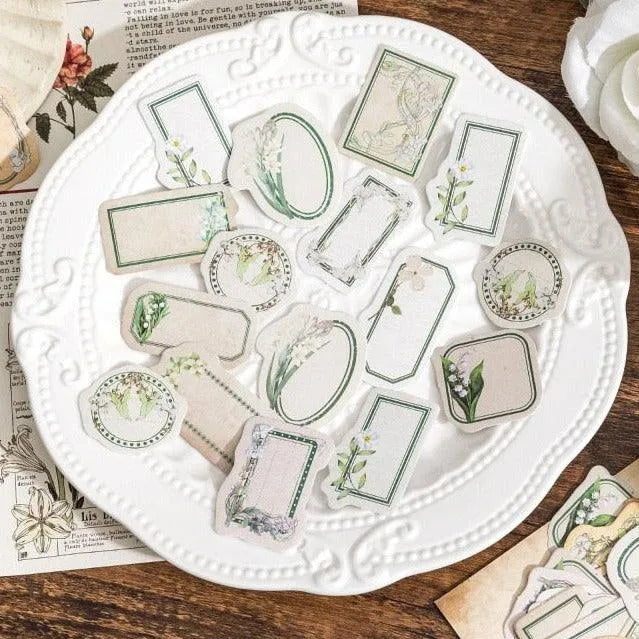 flower language collection stickers - PaperWrld