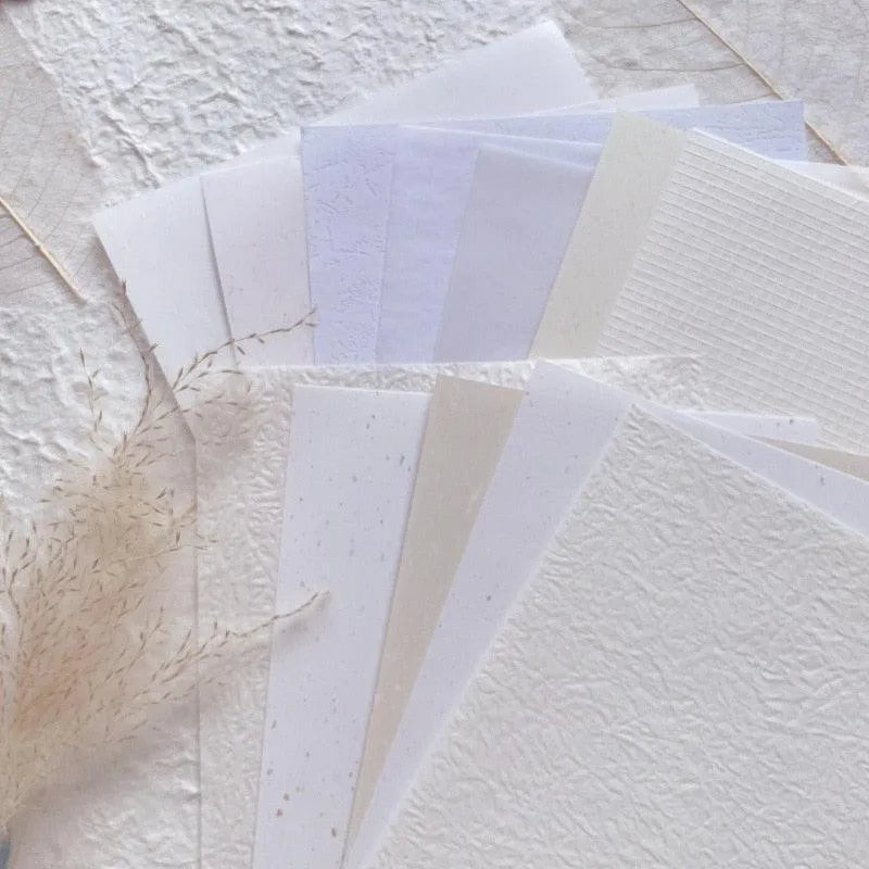 12Pcs Vintage Textured Paper Set for Journaling & Scrapbooking - PaperWrld