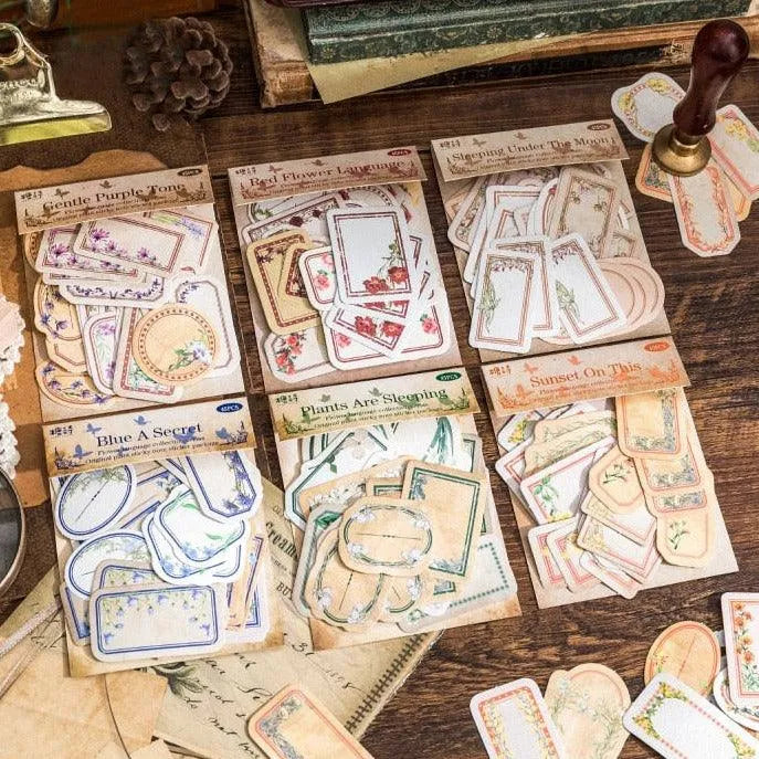 flower language collection stickers - PaperWrld