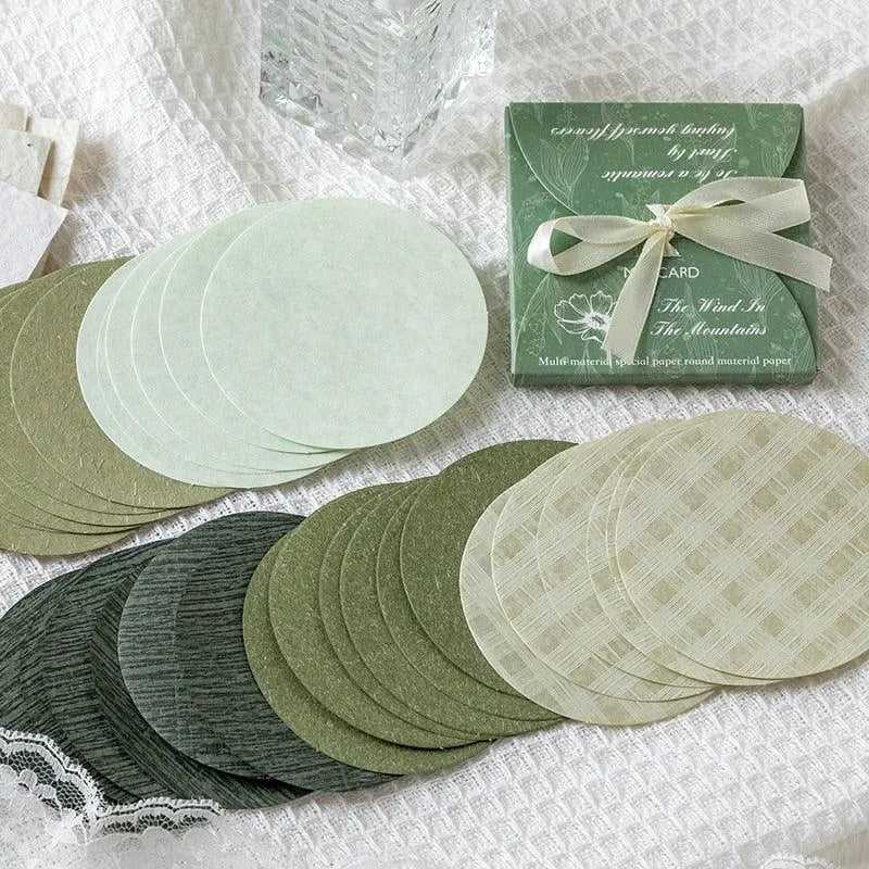 Round Aesthetic Paper Pack for Journaling & Scrapbooking - PaperWrld