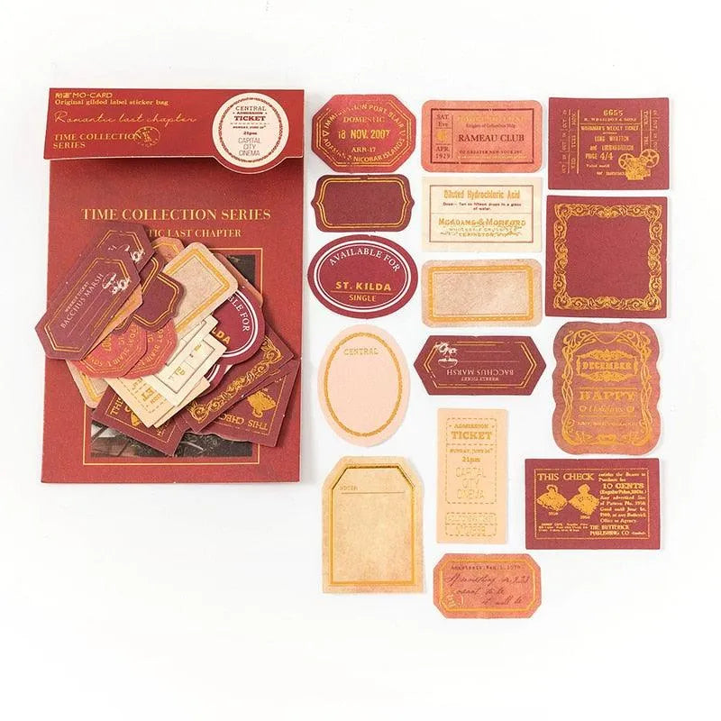 Time Collection Series Stickers for Journaling & Scrapbooking - PaperWrld
