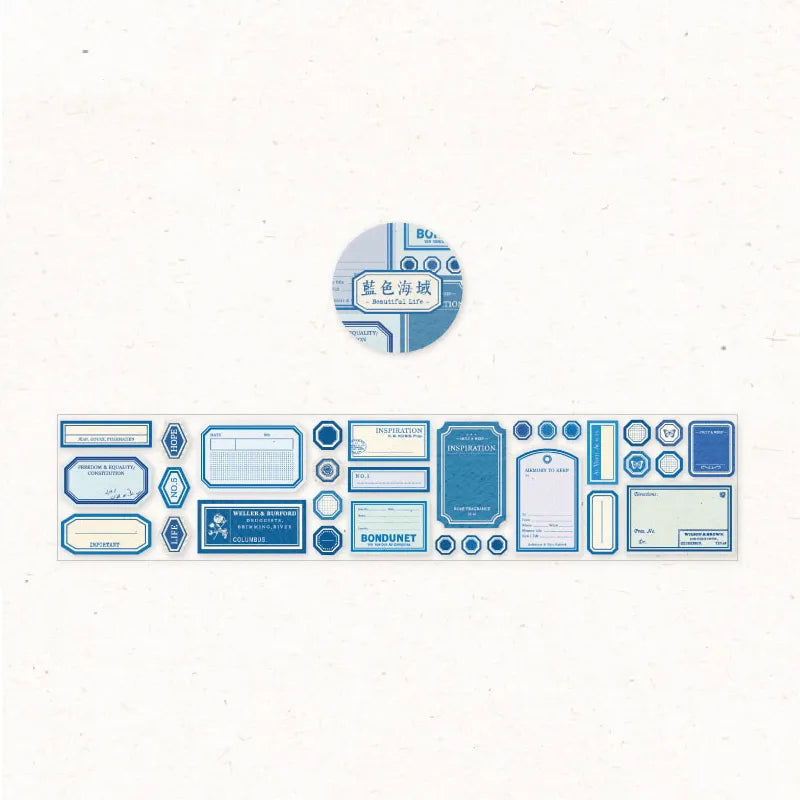 Vintage Paper Stickers Roll for Journaling & Scrapbooking - PaperWrld