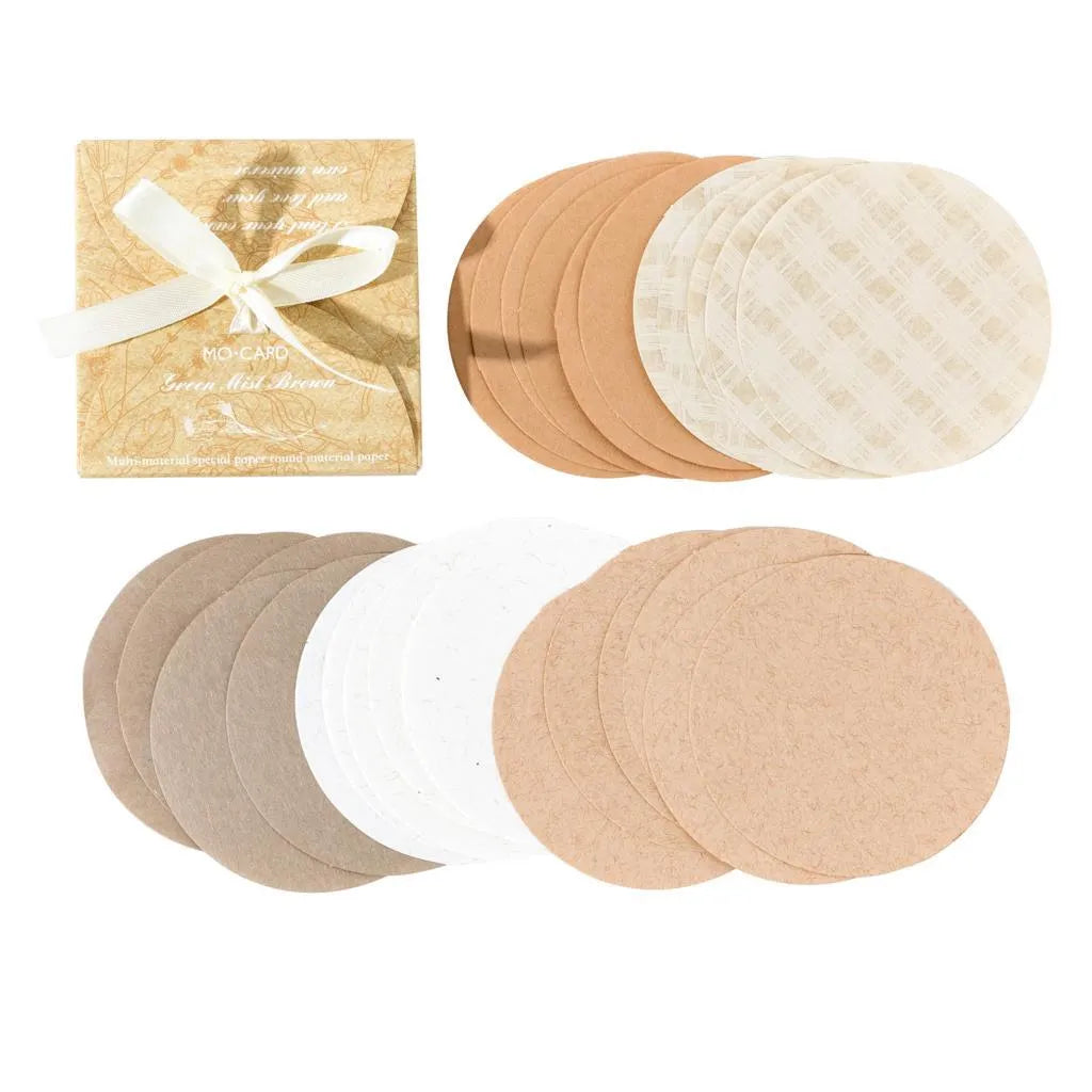 Round Aesthetic Paper Pack for Journaling & Scrapbooking - PaperWrld