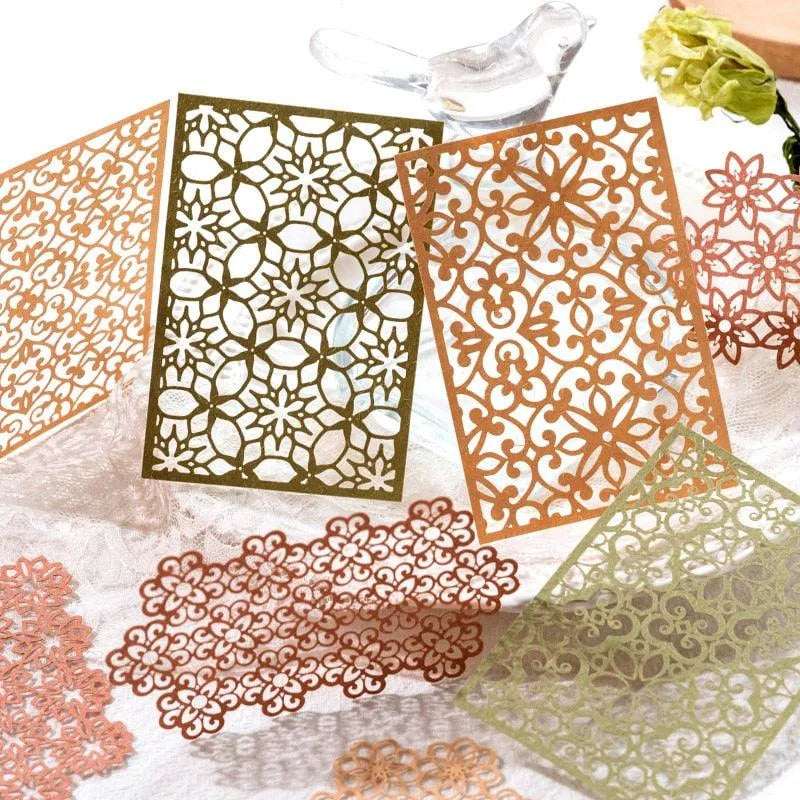 Doily Paper in Neutral Shades for Journaling & Scrapbooking - PaperWrld