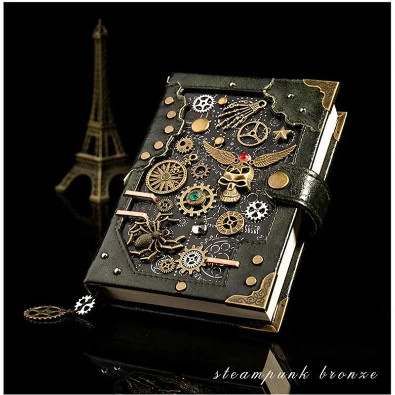 Steampunk Notebook for Journaling & Scrapbooking - PaperWrld
