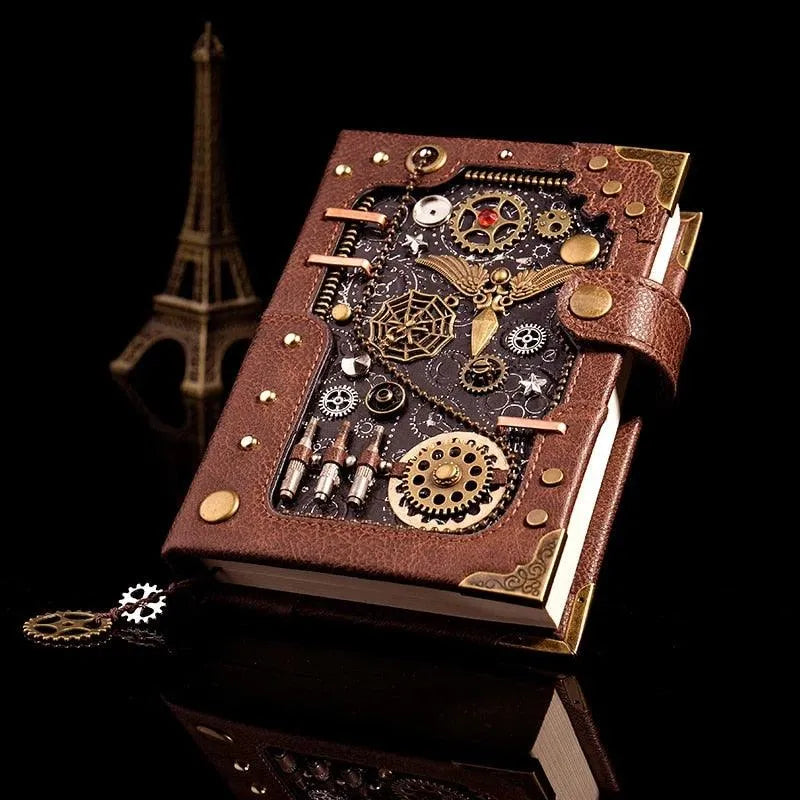 Steampunk Notebook for Journaling & Scrapbooking - PaperWrld