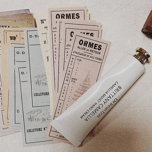 Retro note memo pack B for Journaling & Scrapbooking - PaperWrld