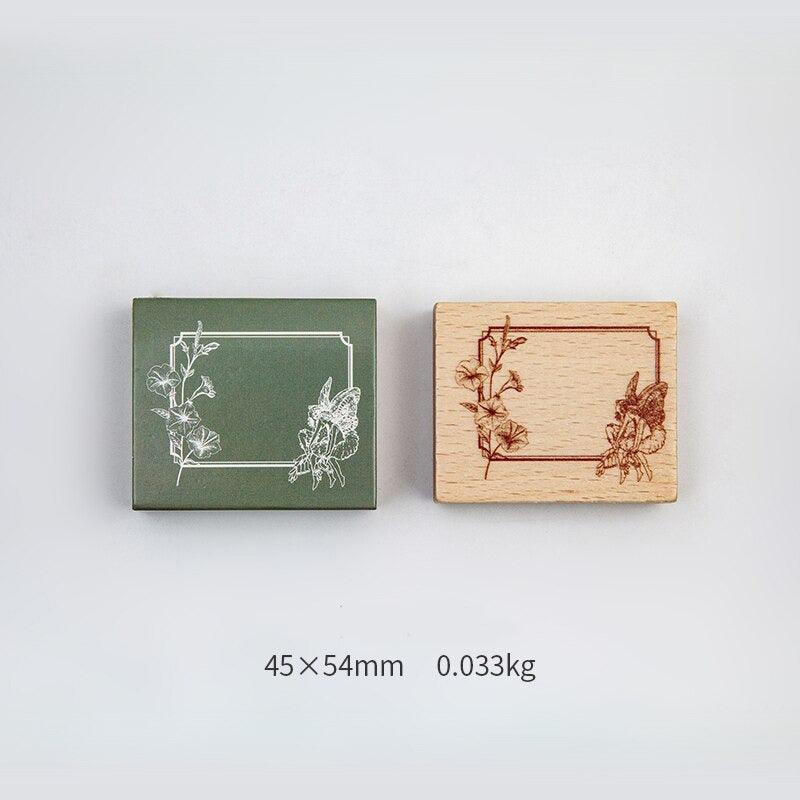 Vintage Flower & Plant Frame Stamp for Journaling &amp; Scrapbooking - PaperWrld
