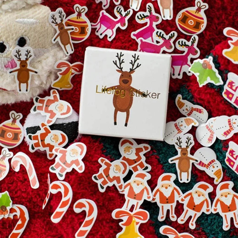 Christmas Theme Adhesive Label Stickers for Journaling & Scrapbooking - PaperWrld