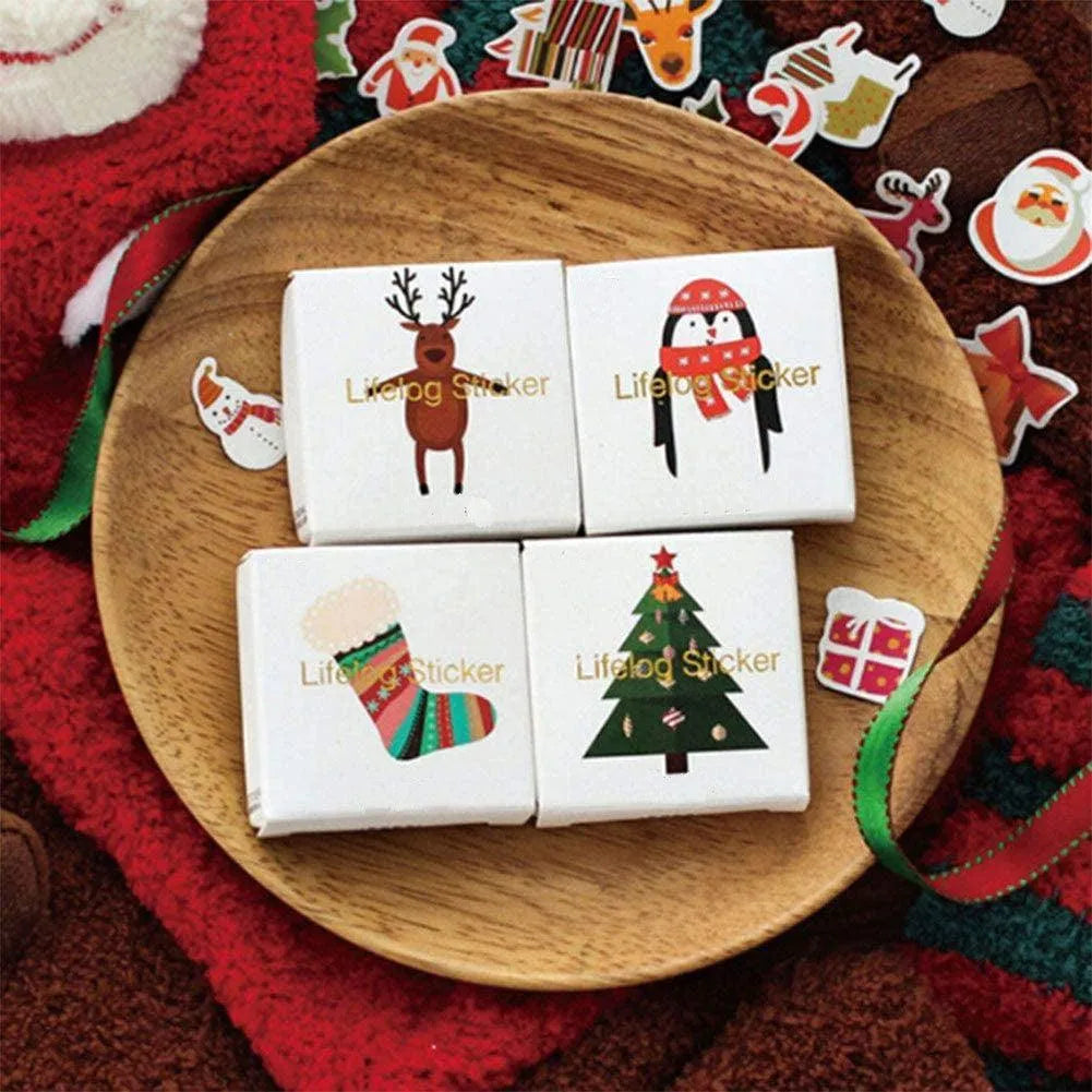 Christmas Theme Adhesive Label Stickers for Journaling & Scrapbooking - PaperWrld