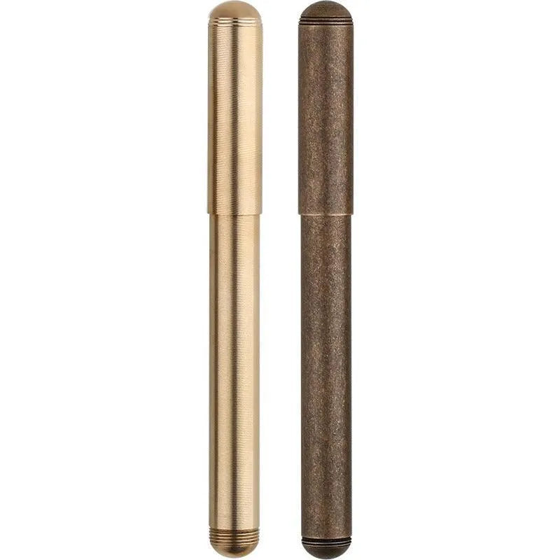 Calligraphy Pen Gold & Brown for Journaling & Scrapbooking - PaperWrld