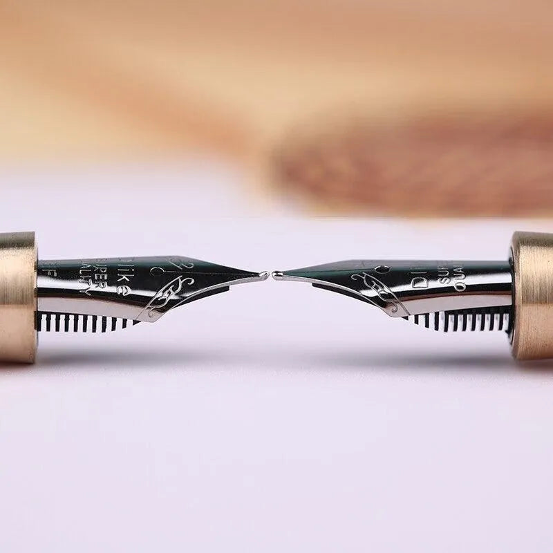 Calligraphy Pen Gold & Brown for Journaling & Scrapbooking - PaperWrld