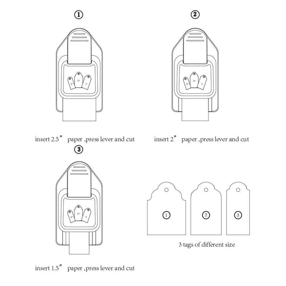 Tag Punching Machine for Journaling & Scrapbooking - PaperWrld