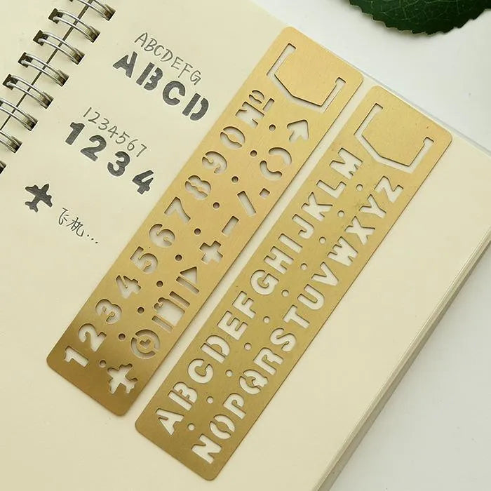 Letters, Numbers, Symbols Rulers for Journaling & Scrapbooking - PaperWrld