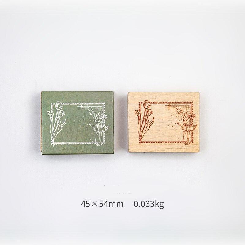 Vintage Flower & Plant Frame Stamp for Journaling &amp; Scrapbooking - PaperWrld
