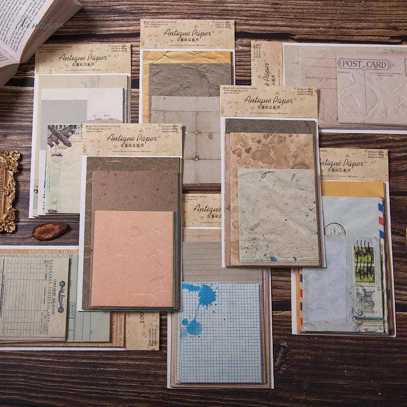 Antique Paper Series for Journaling & Scrapbooking - PaperWrld