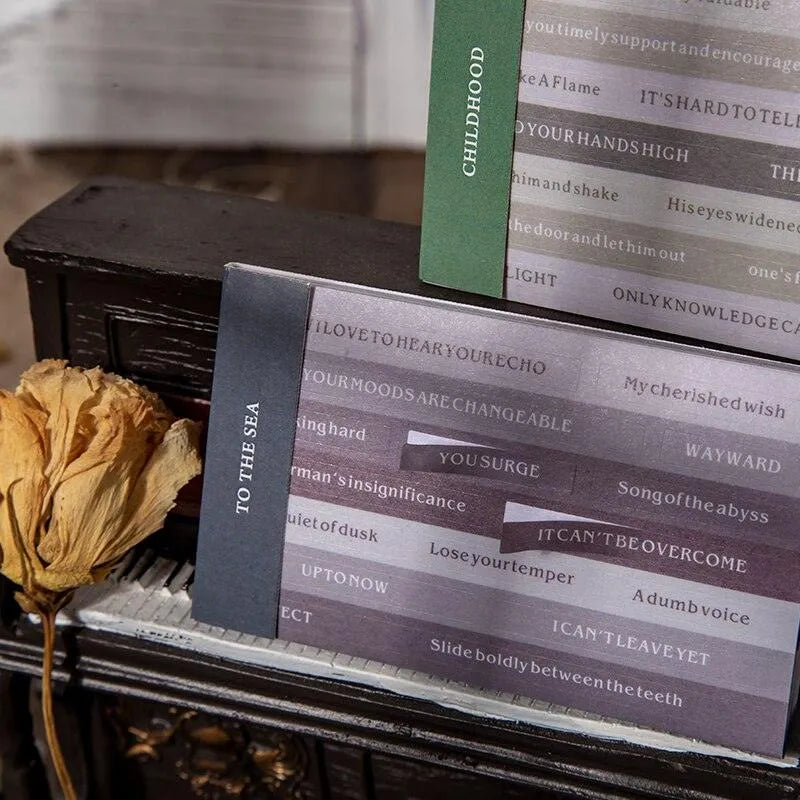 English Library Mini Book Adhesive Stickers for Journaling & Scrapbooking - PaperWrld