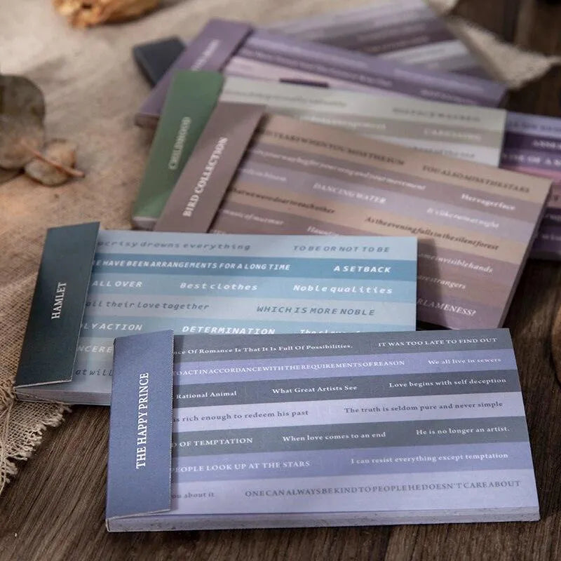 English Library Mini Book Adhesive Stickers for Journaling & Scrapbooking - PaperWrld