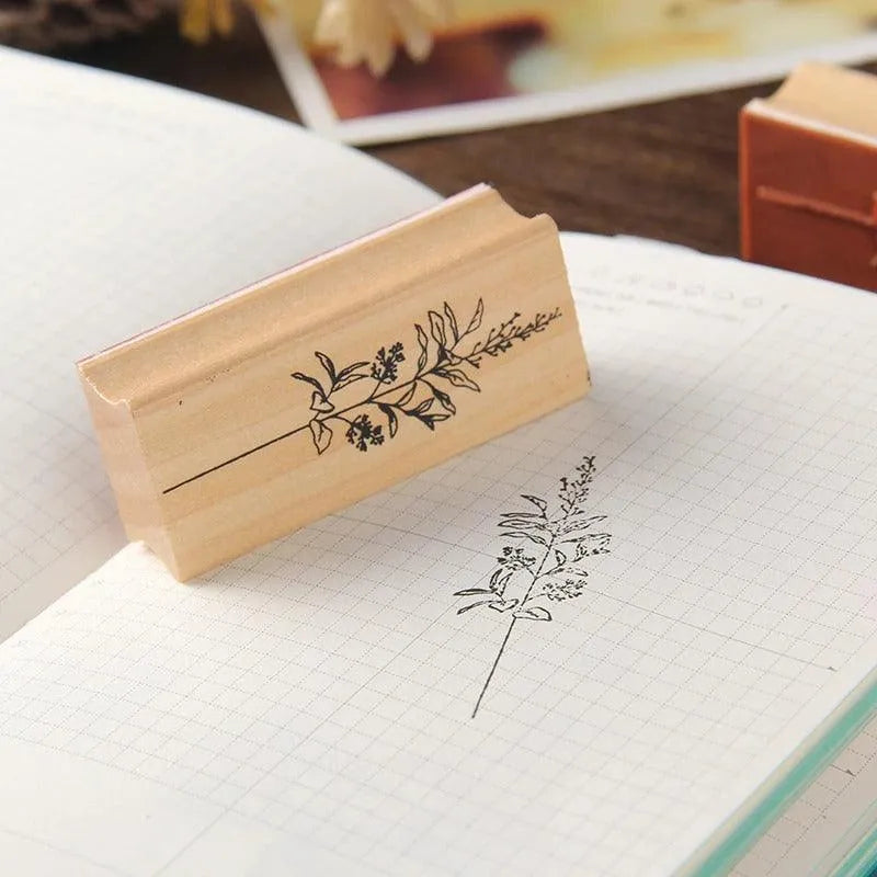 Floral Wooden Stamps for Journaling & Scrapbooking - PaperWrld