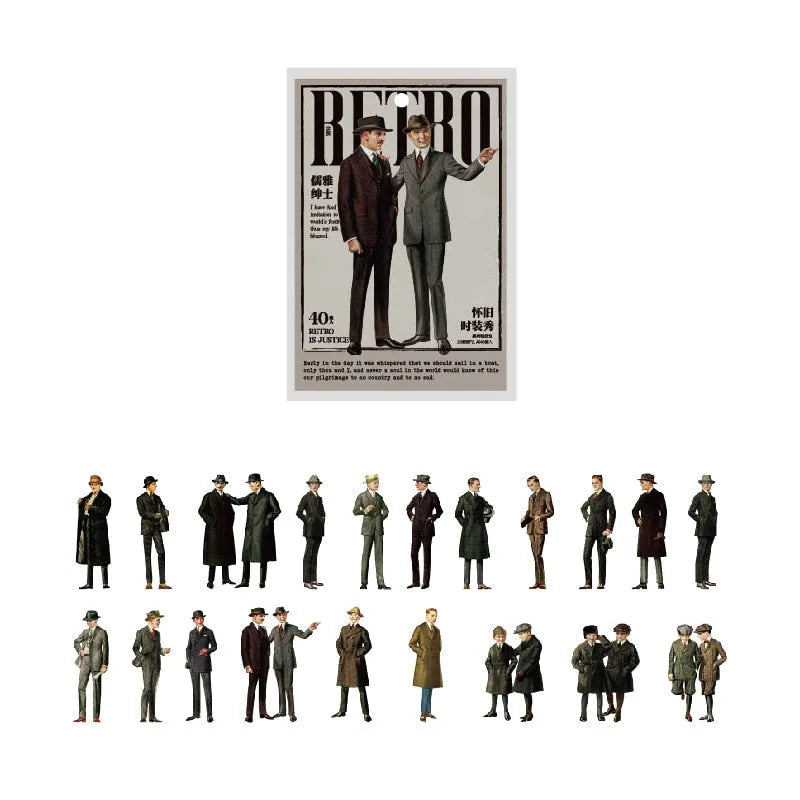 Retro Fashion Washi Stickers