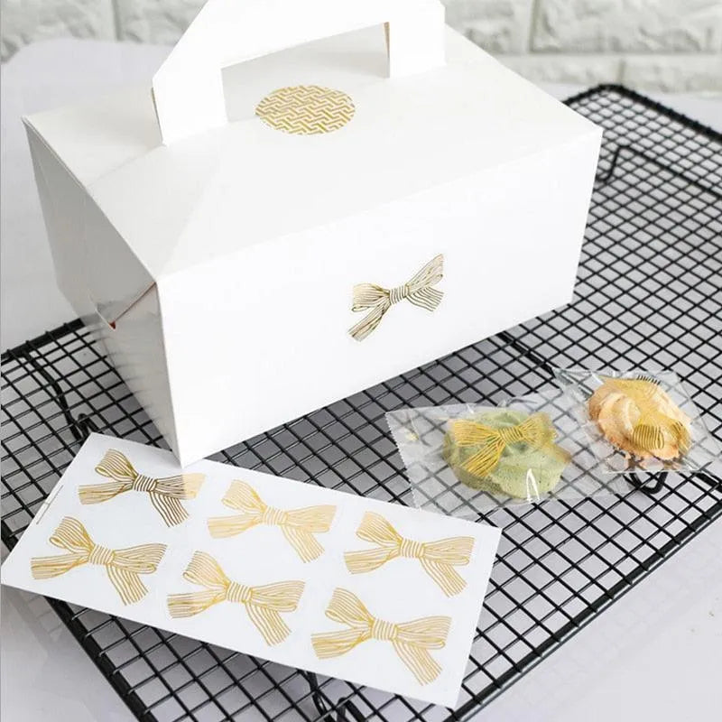 Golden Big Bow Stickers for Journaling & Scrapbooking - PaperWrld