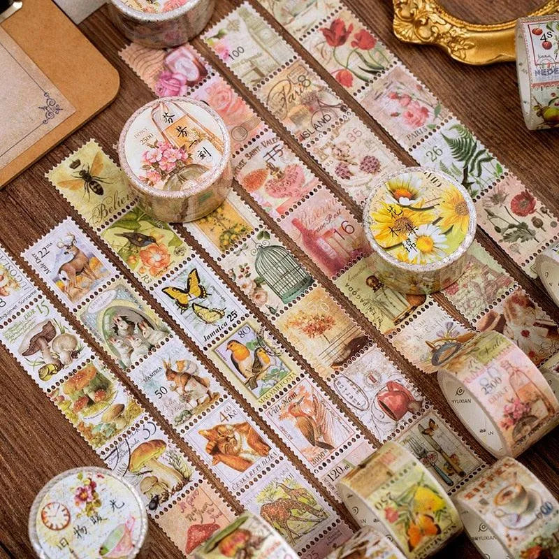 Retro Stamp Washi Tapes (DONE) - PaperWrld - Journaling - Scrapbooking