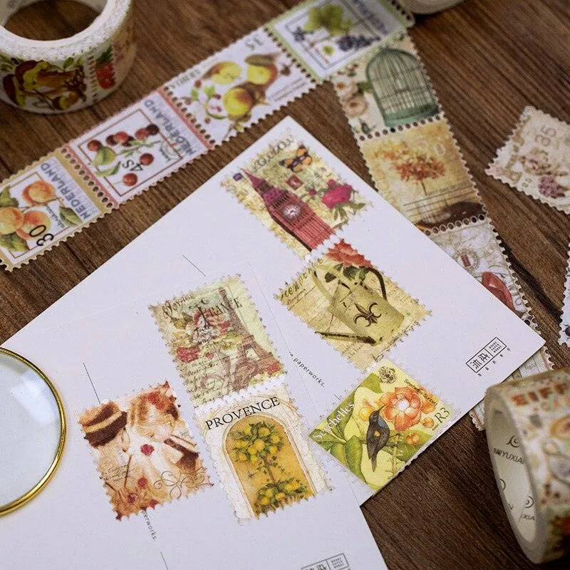 Retro Stamp Washi Tapes (DONE) - PaperWrld - Journaling - Scrapbooking