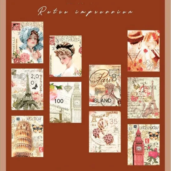 Retro Stamp Washi Tapes (DONE) - PaperWrld - Journaling - Scrapbooking