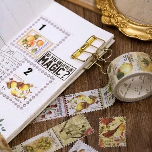 Retro Stamp Washi Tapes (DONE) - PaperWrld - Journaling - Scrapbooking
