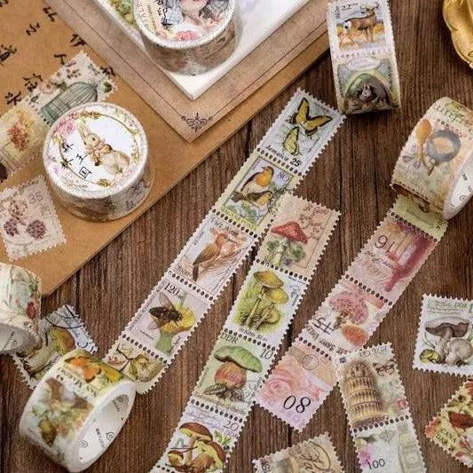 Retro Stamp Washi Tapes (DONE) - PaperWrld - Journaling - Scrapbooking