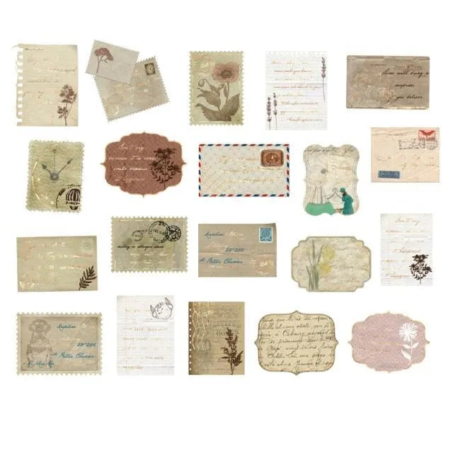 Versatile Washi Paper Set – 40pc Decorative Adhesive Stickers for Journaling & Scrapbooking - PaperWrld