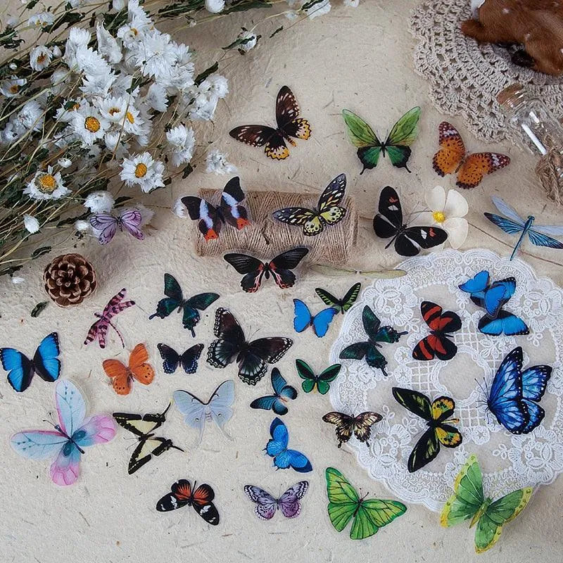 Butterfly & Dragonfly Stickers for Journaling & Scrapbooking - PaperWrld