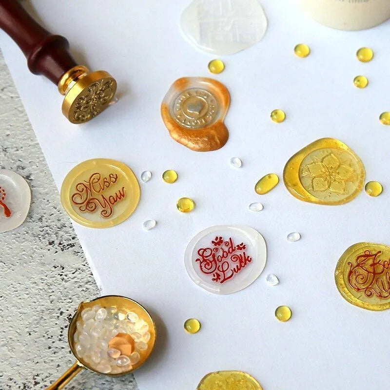 Transparent Sealing Wax Beads for Journaling & Scrapbooking - PaperWrld