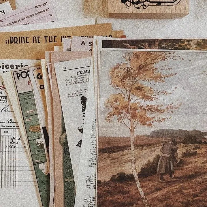 Retro Note Memo Paper Pack A for Journaling & Scrapbooking - PaperWrld