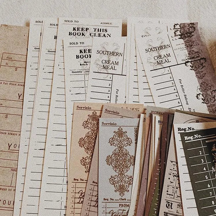 Retro Note Memo Paper Pack A for Journaling & Scrapbooking - PaperWrld