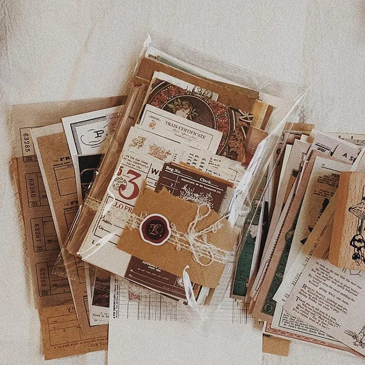 Retro Note Memo Paper Pack A for Journaling & Scrapbooking - PaperWrld