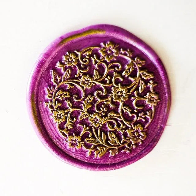 Symmetrical Rosette Design Wax Stamp Head for Journaling & Scrapbooking - PaperWrld