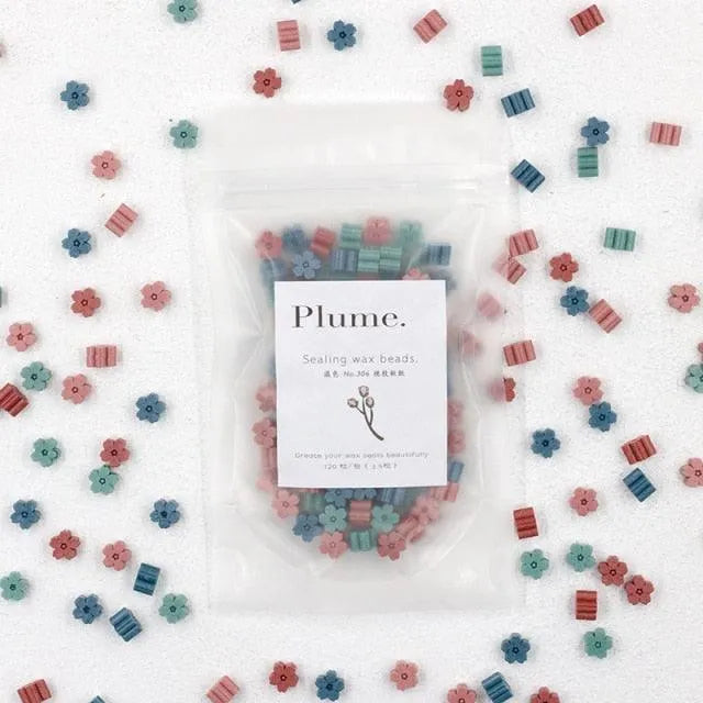 120 Pcs Aesthetic Flower Wax Beads for Journaling & Scrapbooking - PaperWrld