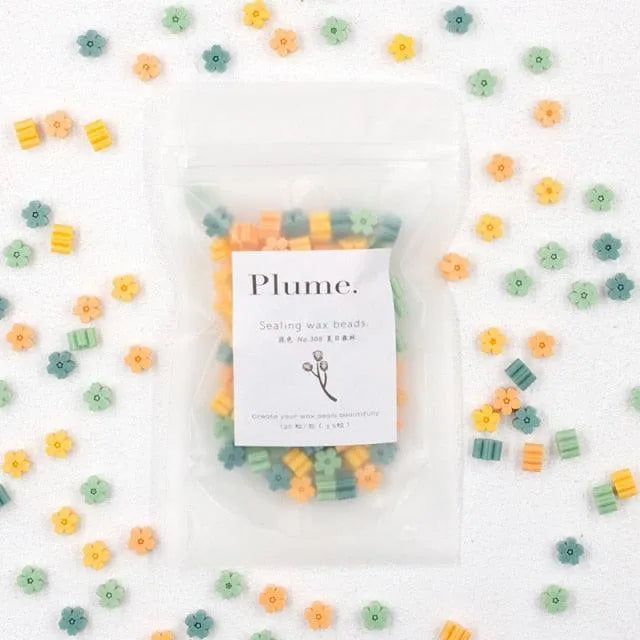 120 Pcs Aesthetic Flower Wax Beads for Journaling & Scrapbooking - PaperWrld