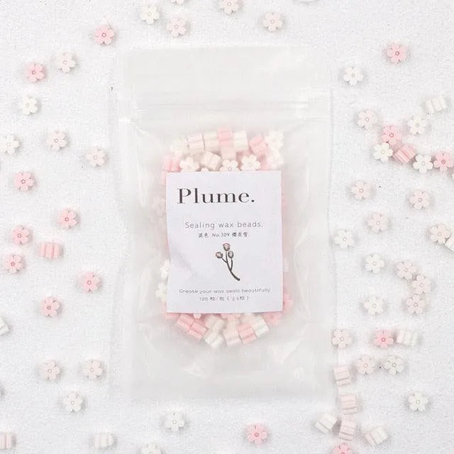 120 Pcs Aesthetic Flower Wax Beads for Journaling & Scrapbooking - PaperWrld