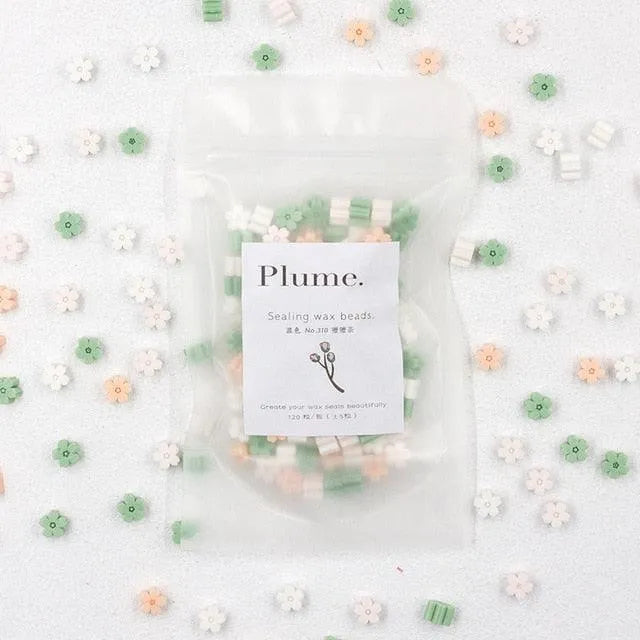 120 Pcs Aesthetic Flower Wax Beads for Journaling & Scrapbooking - PaperWrld