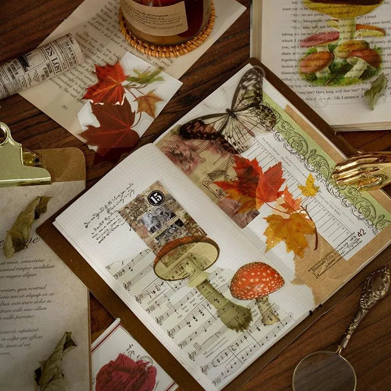 Transparent Decorative Stickers Flowers Plant for Journaling & Scrapbooking - PaperWrld