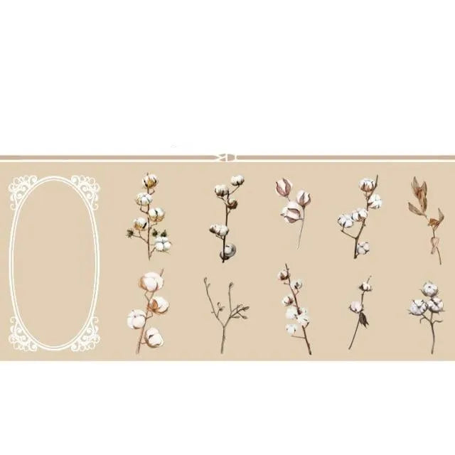 Transparent Decorative Stickers Flowers Plant for Journaling & Scrapbooking - PaperWrld