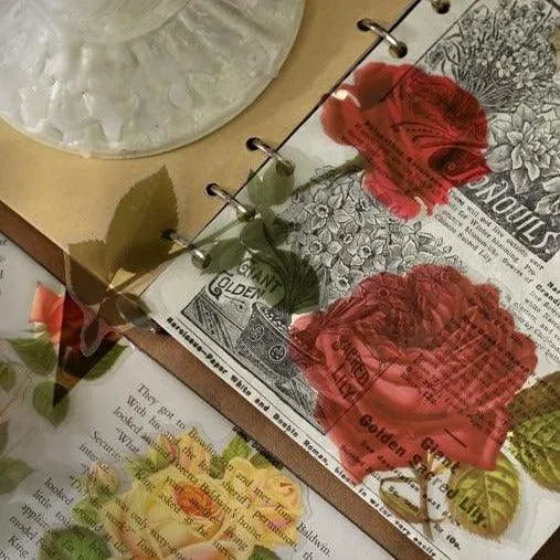 Transparent Decorative Stickers Flowers Plant for Journaling & Scrapbooking - PaperWrld