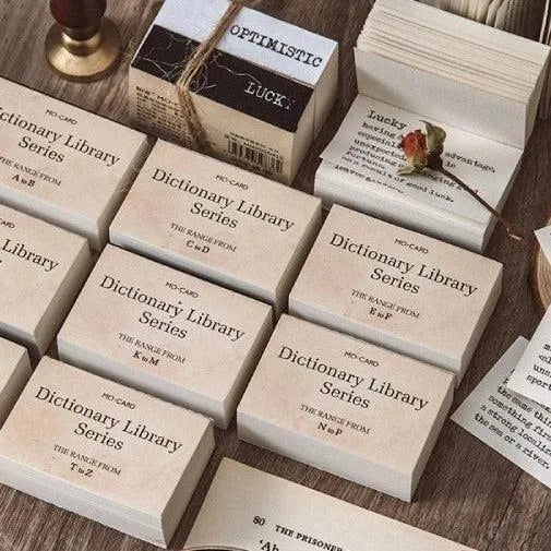 100Pcs Vintage Dictionary Paper Sheets for Journaling & Scrapbooking - PaperWrld