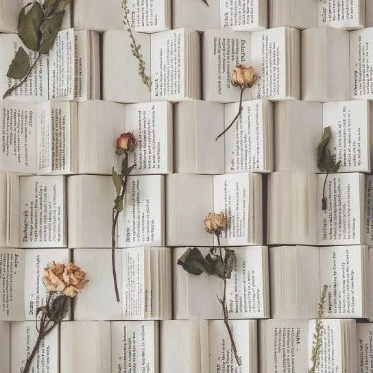 100Pcs Vintage Dictionary Paper Sheets for Journaling & Scrapbooking - PaperWrld