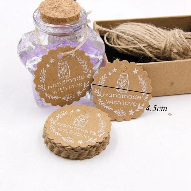 50PCS Kraft Paper Thank You Tags for Journaling & Scrapbooking - PaperWrld