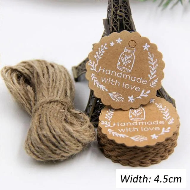 50PCS Kraft Paper Thank You Tags for Journaling & Scrapbooking - PaperWrld