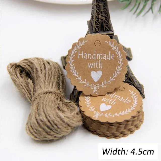 50PCS Kraft Paper Thank You Tags for Journaling & Scrapbooking - PaperWrld