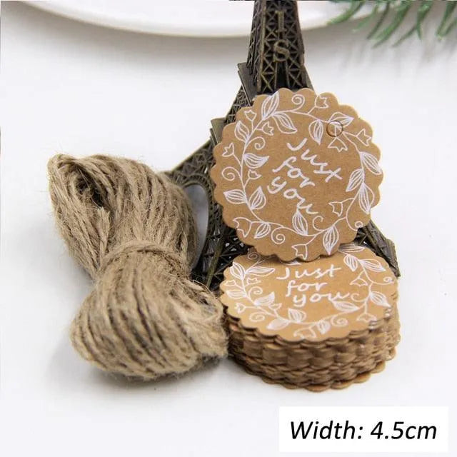 50PCS Kraft Paper Thank You Tags for Journaling & Scrapbooking - PaperWrld